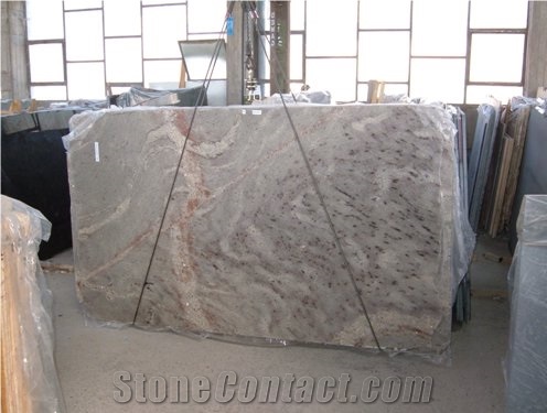 Silver Galaxy Granite Slab