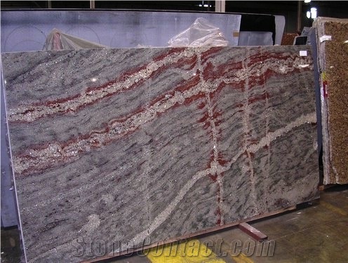 Silver Galaxy Granite Slab