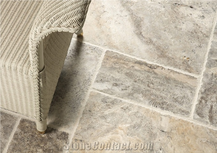 Silver Travertine Finished Product