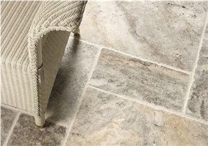 Silver Travertine Finished Product