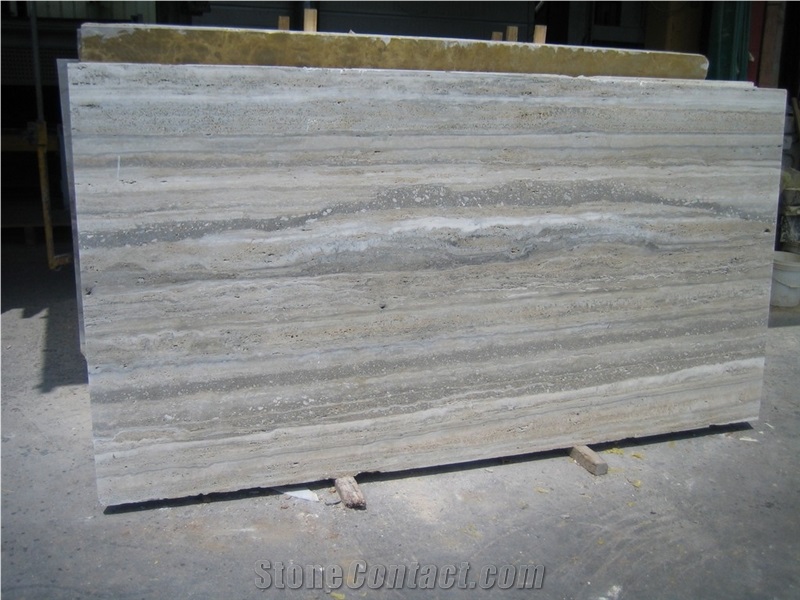 Silver Travertine Slab