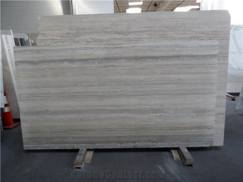 Silver Travertine Slab