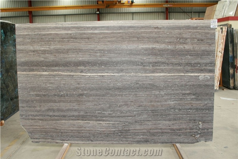 Silver Travertine Slab