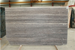 Silver Travertine Slab