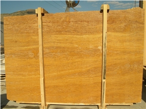 Sivas Yellow Travertine Slab