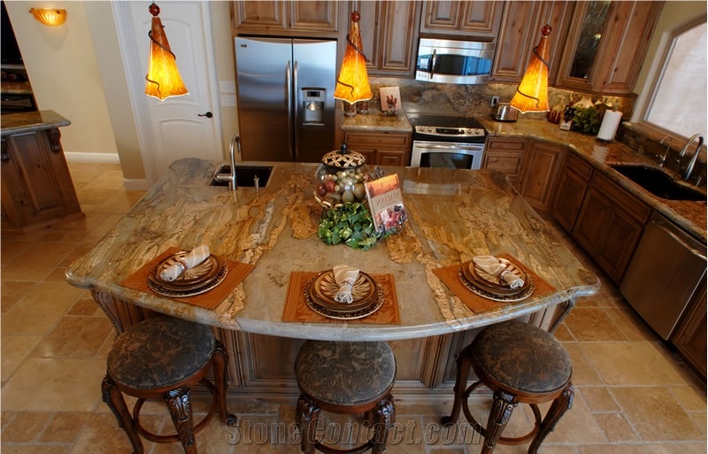 Snake Brown Granite Finished Product