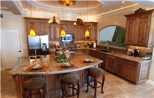 Snake Brown Granite Finished Product