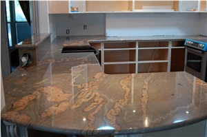 Snake Brown Granite Finished Product