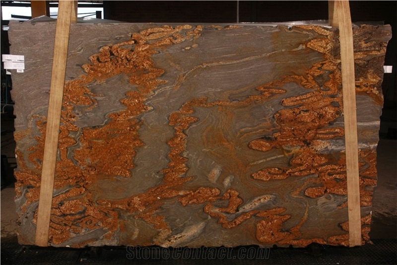 Snake Brown Granite Slab