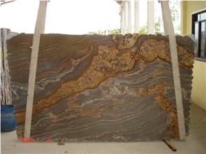 Snake Brown Granite Slab