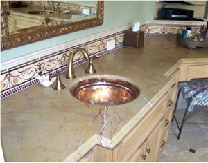 Spanish Gold Marble Finished Product