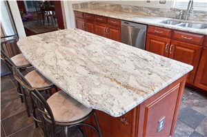 Taupe White Granite Finished Product