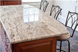Taupe White Granite Finished Product