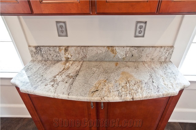 Taupe White Granite Finished Product