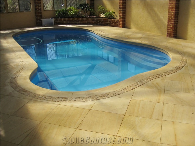 Teak Wood Sandstone Finished Product