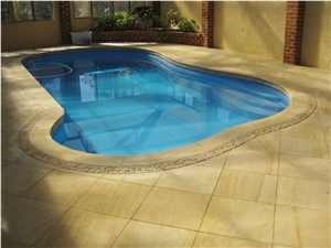Teak Wood Sandstone Finished Product