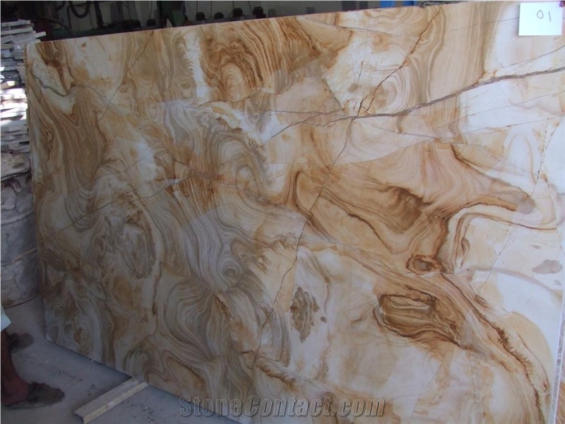 Teakwood Marble Slab