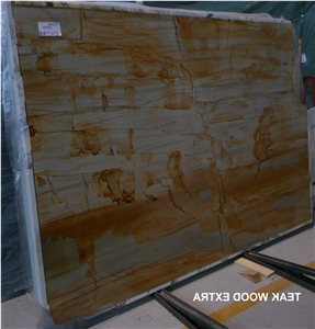 Teakwood Marble Slab