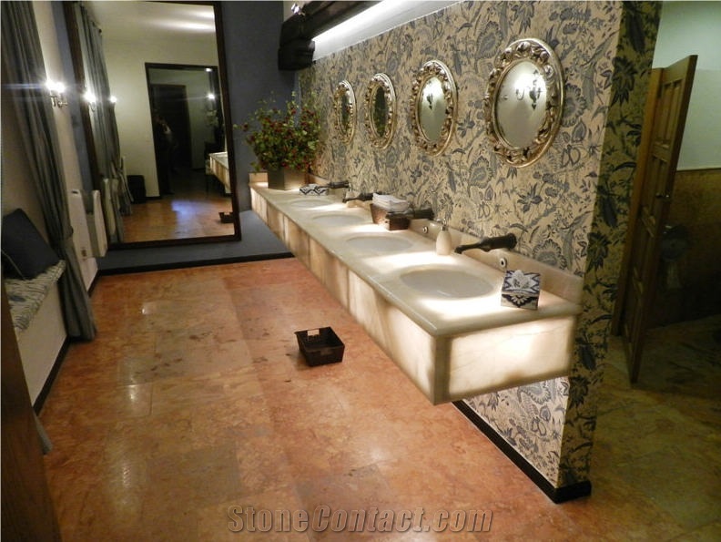 Ticul Naranja Limestone Finished Product