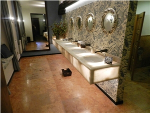 Ticul Naranja Limestone Finished Product