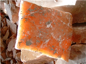 Translucent Orange Alabaster Slab