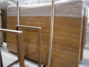Dark Walnut Travertine Slab