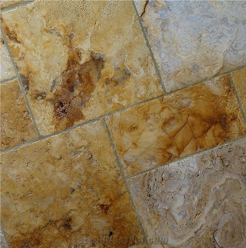 Travertino Dorato Finished Product