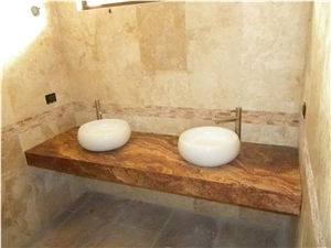 Travertino Madera Finished Product