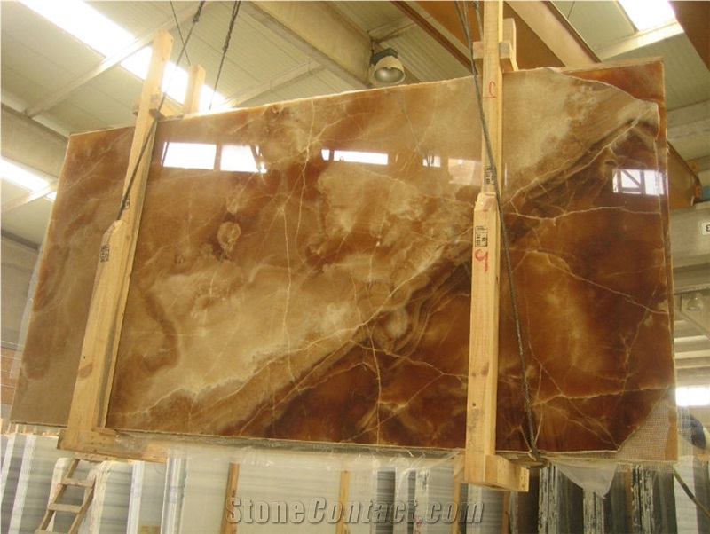 Turkey Brown Onyx Slab