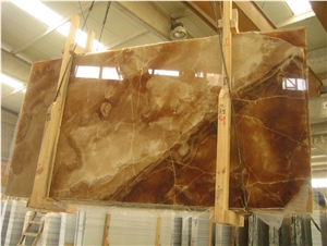 Turkey Brown Onyx Slab