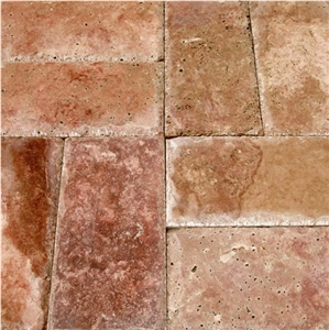 Turkey Red Travertine Finished Product
