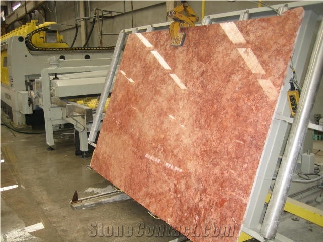 Turkey Red Travertine Slab