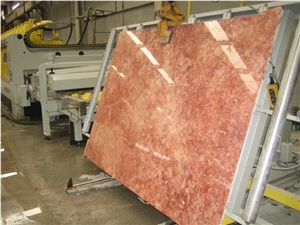 Turkey Red Travertine Slab