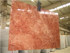 Turkey Red Travertine Slab
