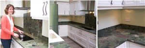 Twister Green Granite Finished Product