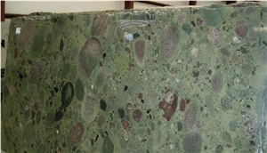 Twister Green Granite Slab