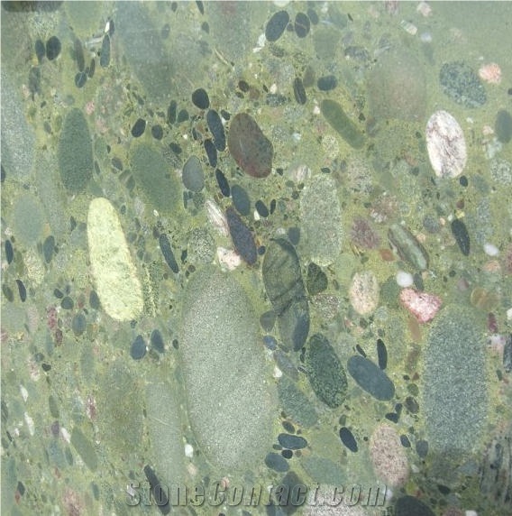Twister Green Granite Tile