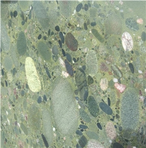 Twister Green Granite Tile
