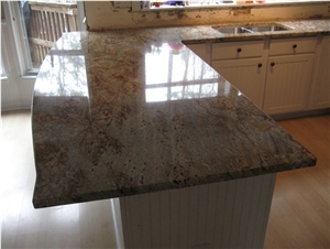 Typhoon Gold Granite Finished Product