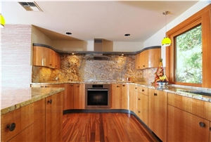 Typhoon Gold Granite Finished Product
