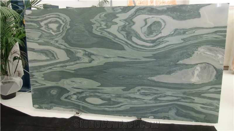 Verde Cipollino Marble Slab