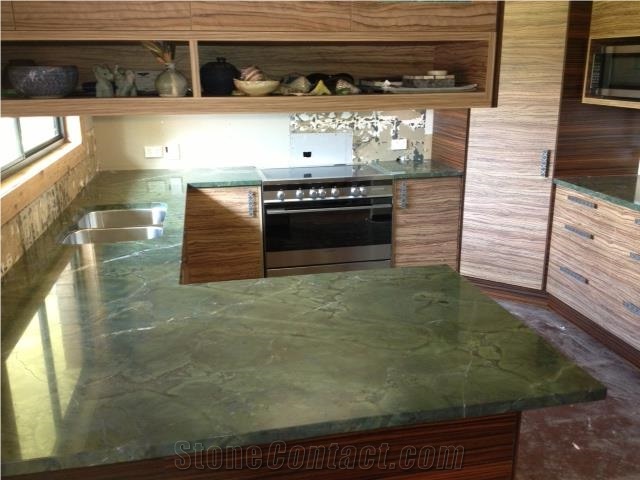 Verde Fantastico Quartzite Finished Product