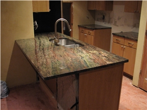 Verde Fire Granite Finished Product