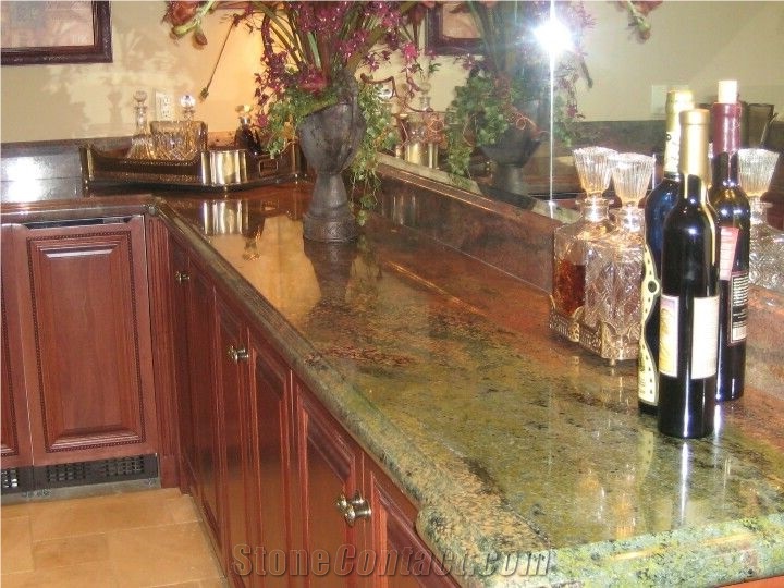 Verde Fire Granite Finished Product