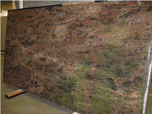 Verde Fire Granite Slab