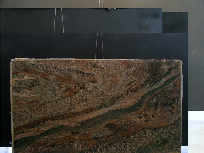 Verde Fire Granite Slab