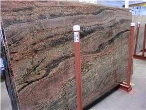 Verde Fire Granite Slab
