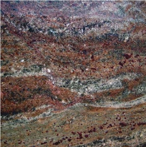 Verde Fire Granite Tile
