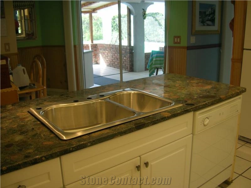 Verde Marinace Granite Finished Product