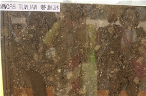 Walnut Brown Limestone Slab